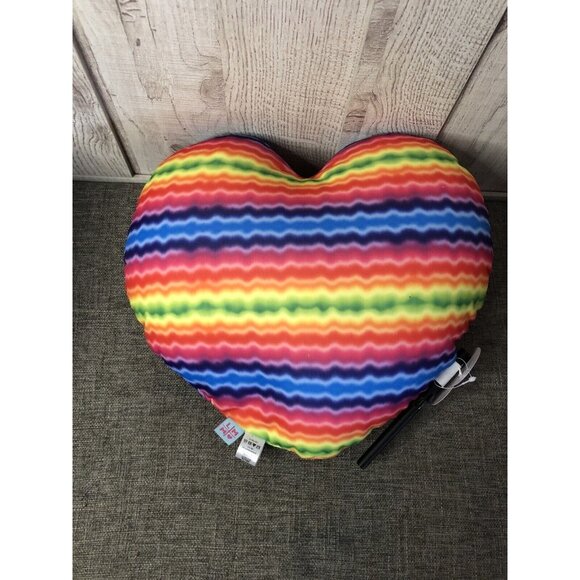 Little Miss Matched Glittery Autographs! Tie Dye Autograph Sign Me Heart Pillow - Picture 2 of 2